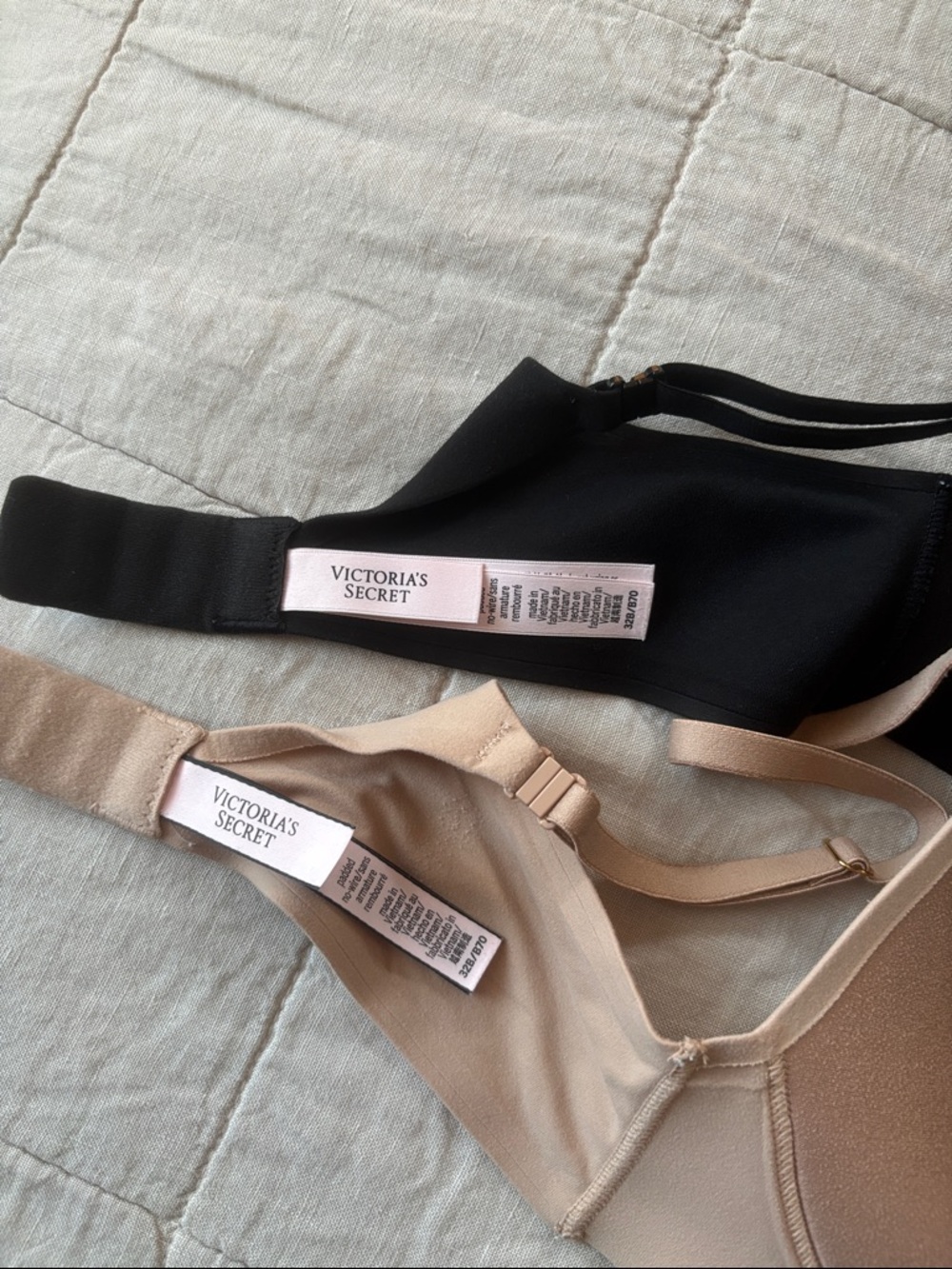 Victoria's Secret Wireless Bras - Black & Nude - Picture 7 of 7